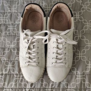 Vince Camuto Jinny Leather Espadrille/Platform Sneaker - Size 8